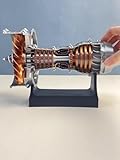 Aviation Engine Model, Movable Airplane Turbine Engine Assembly Toy, Decorative Piece, Children's Birthday Gift.
