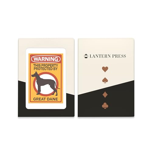 Lantern Press Great Dane, 52 Naipes Póker para Adultos miniatura 4