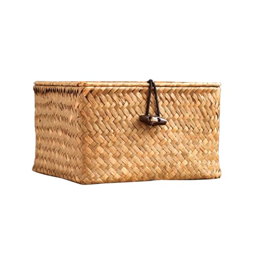 mophrati Scatola di immagazzinaggio ipoallergenica antipolvere Facile accesso e smistamento per la decorazione di casa e ufficio Ampia applicazione sicura, 26 * 26 * 17 CENTIMETRI