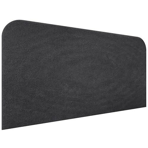 DHOME Cabecero Tapizado Liso Curvo Tela