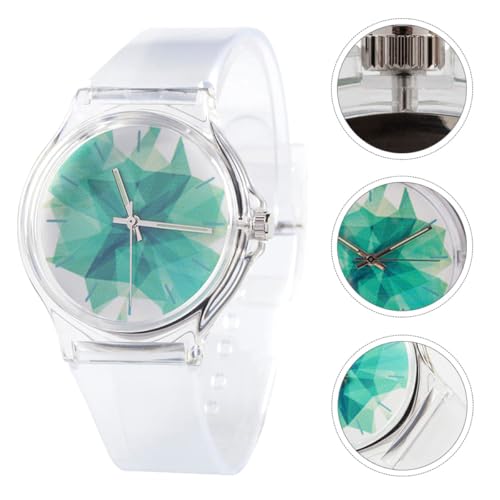 Reloj de cuarzo transparente y correa ajustable para estudiantes 4