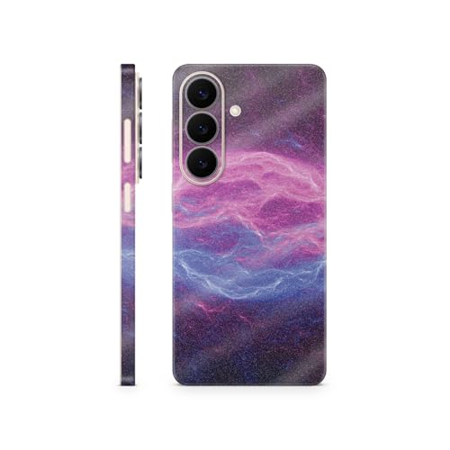 Glossy Glitter Phone Skin Compatible with Samsung Galaxy S26 - Raw Energy - Premium 3M Vinyl Protective Wrap Decal Cover - Easy to Apply | Crafted in the USA by MightySkins