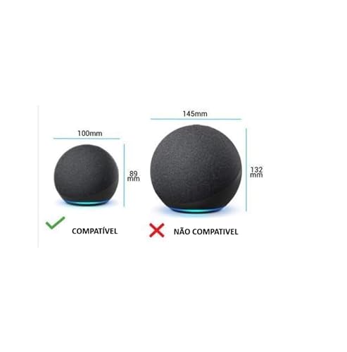 Suporte para Echo Dot 5 ou 4 - Dragão - PRETO