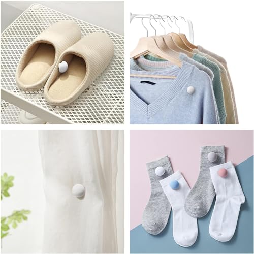 Image of DIVOX Duvet Clips Mushroom Cover Pins Cotton Quilt Fixer Duvet Fasteners Grippers Anti-Movement Bed Clamps Sheet Holder for Socks Curtains Cove Fixing Clips (Grey, 8)