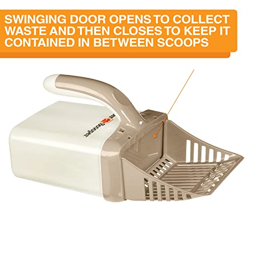 Neater Pet Brands - Neater Scooper Cat Litter Sifter - Bulk Pack Value Bundle Includes 195 Refill Bags - Mess Free Cat Litter Scoop To Bag Waste Bin System With Extra Waste Bags (Tan) #TOP2