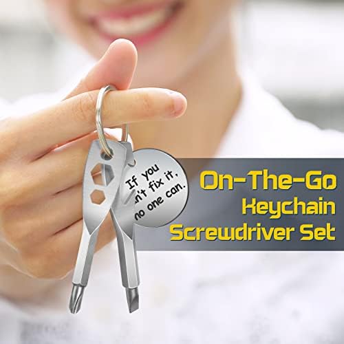 Dad Gifts for Men - Bottle Opener Multi Tool Keyring from Daughter Gift for Uncel Boyfriend Husband Birthday Christmas Presents Secret Santa DIY Tool Gadgets Christmas Stocking Fillers Advent Calendar