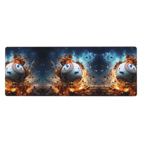 Tapis de souris baseball caoutchouc grand format xxl tapis de bureau imprimé