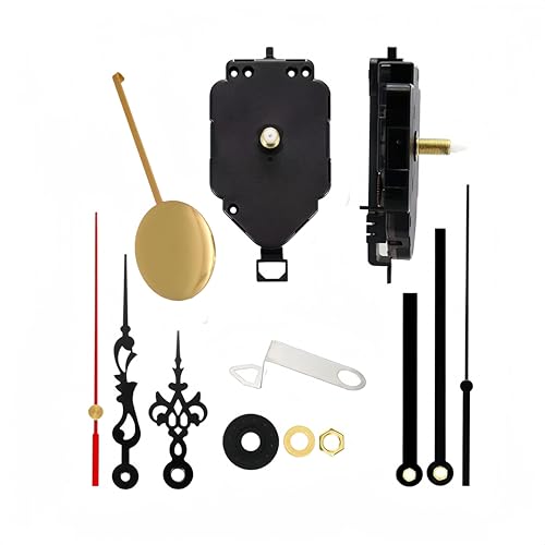 Clock Mechanism with Pendulum Clock Replacement Mechanism,Clock kit Clock Parts Pendulum Clock Hands Clock Movement Quartz Clock Movement Replacement Maximum dial Diameter 11inch