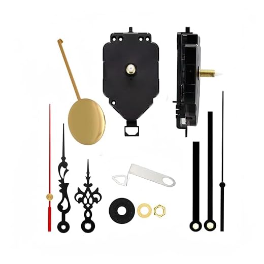 Clock Mechanism with Pendulum Clock Replacement Mechanism,Clock kit Clock Parts Pendulum Clock Hands Clock Movement Quartz Clock Movement Replacement Maximum dial Diameter 11inch