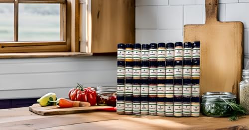 Ultimate Pantry Seasoning, Herb, Spice and Seasoned Salt Set | 40 Count | Premium All Natural | Everything Your Spice Rack Needs! | Create Unique Flavors at Home!