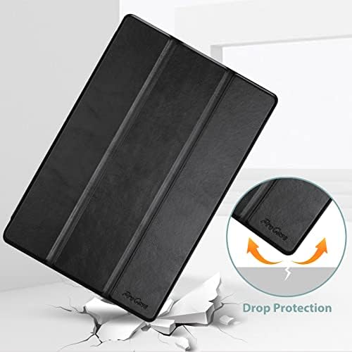 ProCase for Galaxy Tab A8 10.5" 2021 Case SM-X200 SM-X205, Tri-fold Smart Cover Slim Lightweight Hard Folio Case Protective Cover -Black