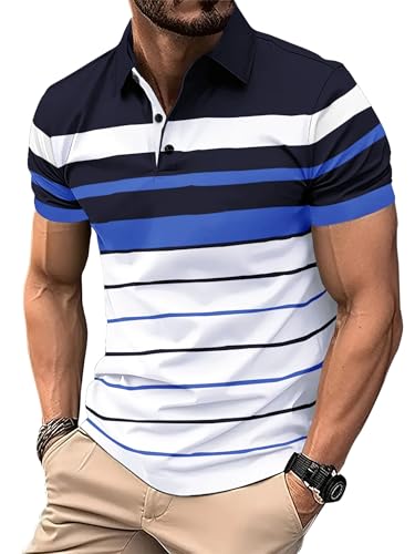 Image of Noble Monk Men's Regular Fit Polo Neck T-Shirt | Half Sleeve