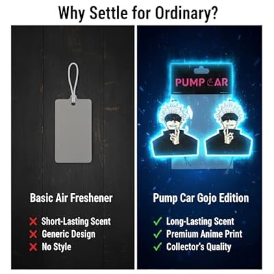 PumpCar 2 pieces Gojo double-sided hanging Japanese anime cherry-scented car air freshener Cool anime hanging for rearview mirror Car Interior Accessories Gifts, purple
