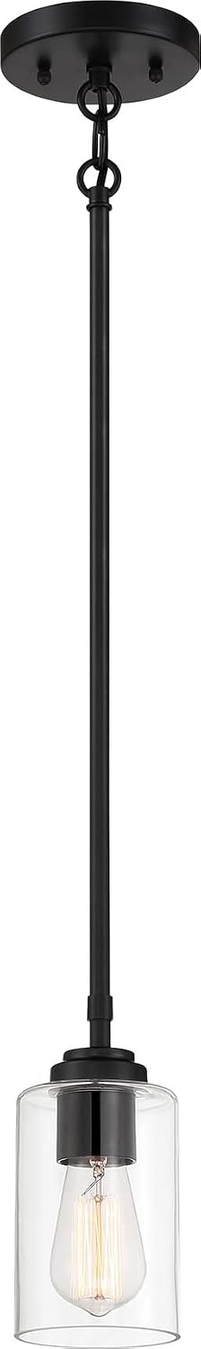 Craftmade Stowe 1 Light Mini Pendant Flat Black