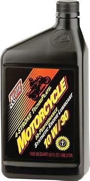 KLOTZ Motorcycle TechniPlate 4T 4-Stroke Synthetic Lubricant Certified 10W30 32oz for Wet Clutches and Integrated Transmissions