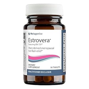 Metagenics Estrovera – All-Natural, Hormone-Free Menopause Support – for Hot Flashes, Menopause Relief & Night Sweats – Gluten-Free – Vegetarian – Non-GMO – 90 Tablets