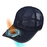 [PENIOR] 「360°回転ファン＆風量3段階 ファン付き帽子 54-59cm帽囲 扇風機付きキャップ 日よけ帽子 ファン 携帯扇風機 付き野球帽 usb充電 アウトドア 軽量 静音 フリーサイズ 男女兼用