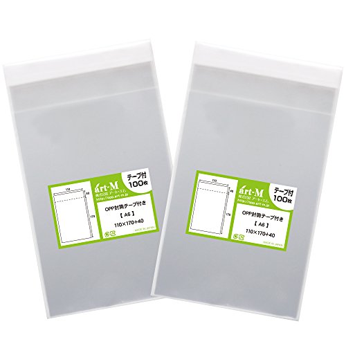 �A�[�g�E�G�� �y���Y�z�e�[�v�t A6�y A6�p�� / �|�X�g�J�[�h�p �z����OPP�܁i���������j�y200���z30�~�N�������i�W���j110x170+40mm (200)