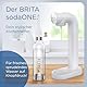 BRITA Wassersprudler sodaONE weiß inkl. CO2-Zylinder und BPA-freier PET-Flasche | Macht aus Leitungswasser prickelndes Sprudelwasser (bis zu 60l pro Zylinder)