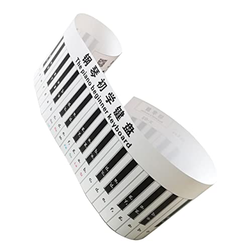 VICASKY Clavier de piano simulé clavier à touches 3d clavier pour piano clavier 3d claviers instrument piano enfant clavier piano débutant décalcomanies de clavier de piano PVC Black - Les Beatles, Paul McCartney, John Lennon, RIngo Starr, George Harrison VICASKY Clavier de piano simulé clavier à touches 3d clavier pour piano clavier 3d claviers instrument piano enfant clavier piano débutant décalcomanies de clavier de piano PVC Black