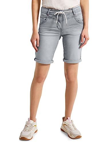 Cecil Damen B376615 Jeansshorts, Light Stone Grey wash, 36