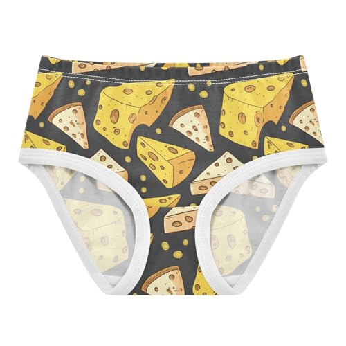 Wusikd Cheese Girls' Underwear Cotton Girls Briefs Soft Toddler Underwear 2T