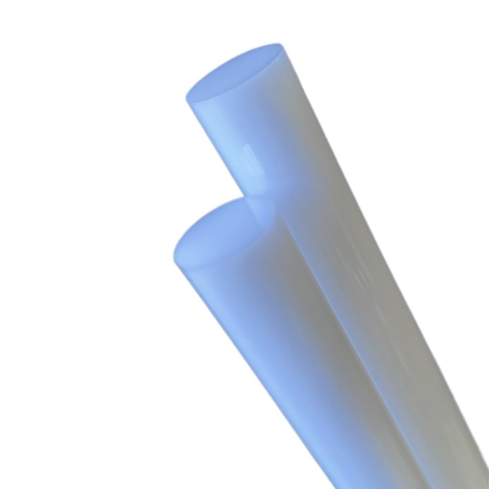 Okrągła plastikowa tuba akrylowa. Rura, 10 sztuk białych prętów akrylowych, długi pręt Lucite o długości 4/6/8 cala do materiału modelu architektonicznego, porcelanowy biały akrylowy okrągły