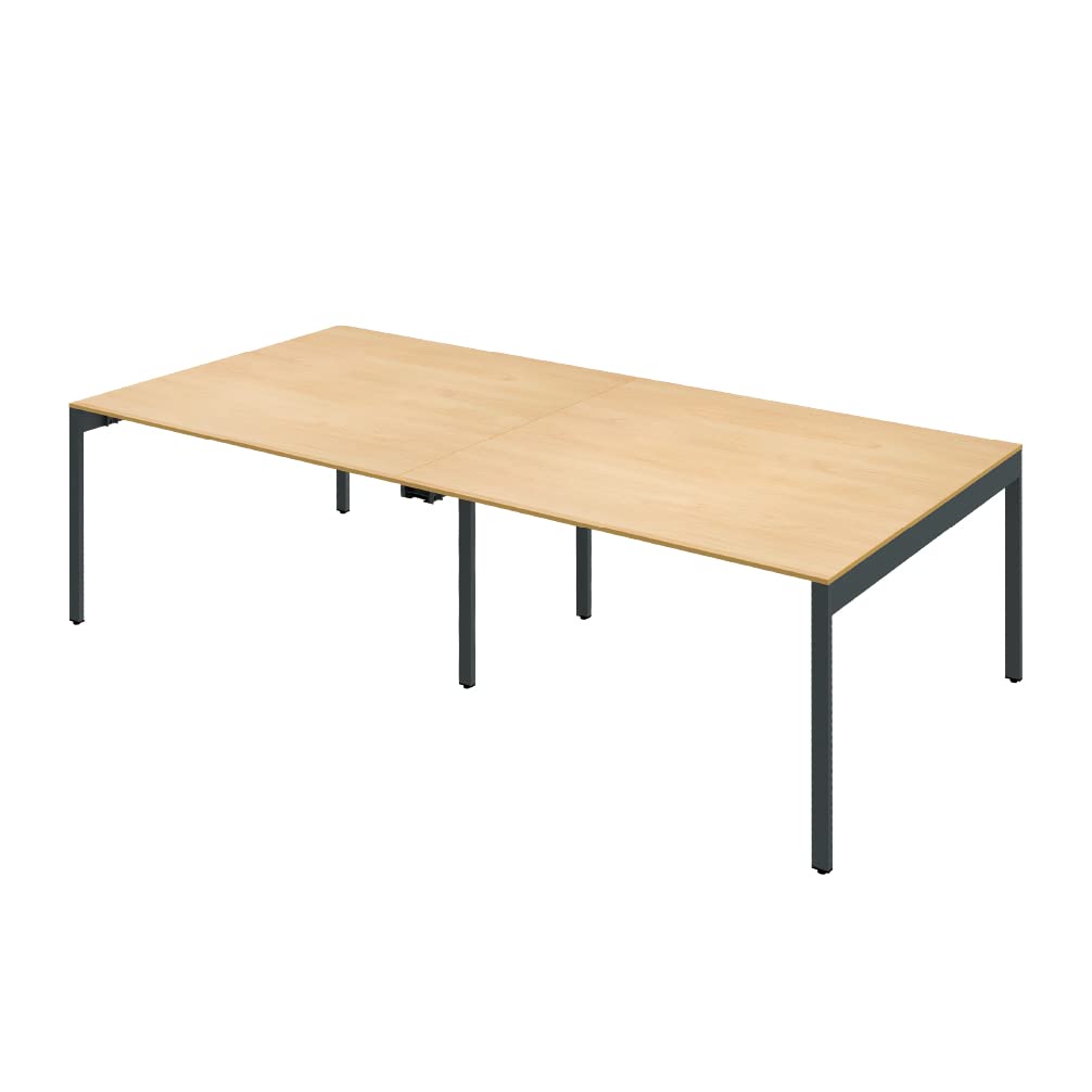 Amazon.co.jp: 家具のAKIRA フリーアドレスデスク ナチュラル木目 幅