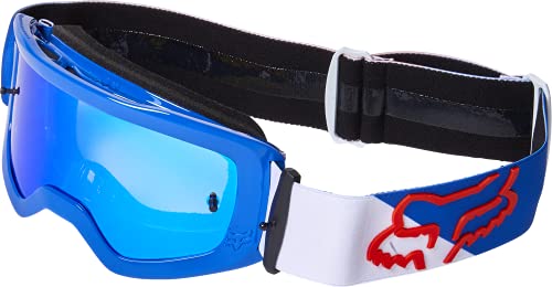 Fox Racing Main Motocross Goggle, White/Red/Blue #TOP2