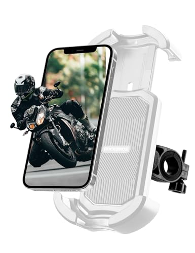 Image of ROCKBROS Bike Phone Holder, Motorcycle Phone Mount with Security Lock, Shockproof Bicycle Phone Mount, Adjustable Phone Holder for Bike, Motorcycle, Scooter, Suitable for 4.7 inch-6.8 inch