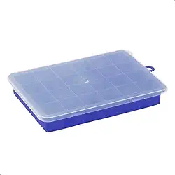 Forma de Silicone Flexível Para Gelo Papinhas Com Tampa 24 Cubos Drinks Caipirinha Utensílio Cozinha Bar