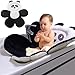 PandaEar Baby Bath Pad for Infant Newborn | Bath Seat Soft Panda Cushion Mat for Sink Bathtub Essentials Shower Gift (Black)