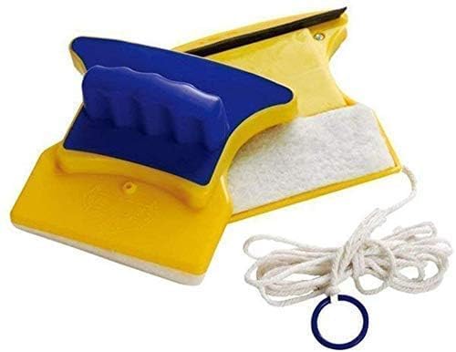 Immortal Magnetic Window Glass Cleaner | Double Sided Glazed | 2 Extra Cleaning Cotton Cleaner | Squeegee Washing Equipment House Hold Glass Cleaner | Two Sided Glass Cleaning Wiper Brush - Image 3 thumbnail