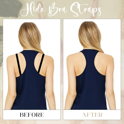 12PCS Bra Strap Holder Clips for Racerback, Bra Strap Clips Anti-Slip Buckles Conceal Strap3