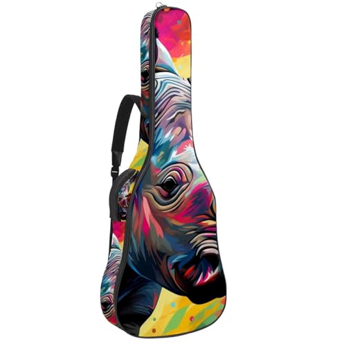 Housse guitare acoustique étanche et antichoc avec double poche zippée