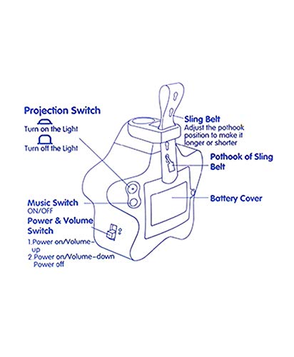 Image of Zest 4 Toyz Star Projector with Gentle Music and Soothing Light Battery Operated Portable Nursery Toy for for Babies, Multicolor
