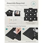 SONGMICS 4x6 Collage Picture Frames for Wall Decor, 9 Pack Family Photo Collage Frame Set for Gallery, Glass Front, Assembly Required, Ink Black - Image 3