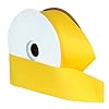 Berwick Offray 2.25" Grosgrain Ribbon, Maize Yellow, 50 Yards #1