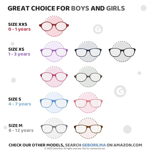 Image of Unbreakable Kids Glasses For 6-9 Years - 49-16-125 Sport Glasses For Kids Compatible with Prescription Lenses