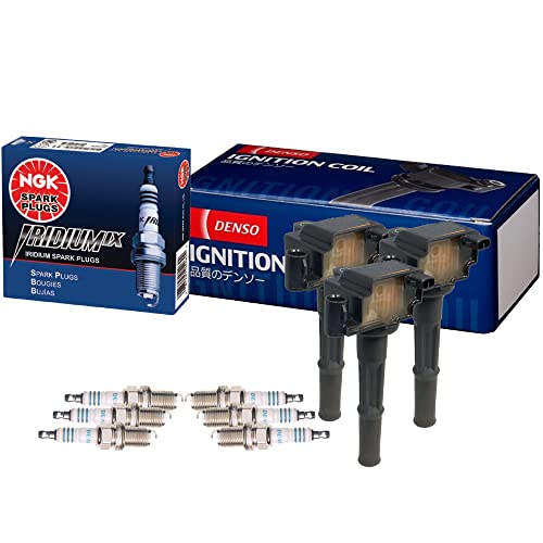 Denso 3 COP Direct Ignition Coils & NGK 6 Iridium IX Spark
