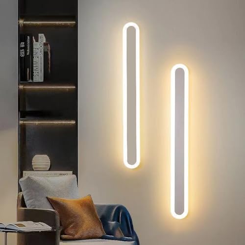 Luz de pared acrílica larga para crear ambientes en el salón