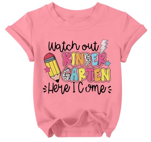 Image of Kindergarten Shirt Boys Girls: First Day of Kindergarten Shirt Kids Back to School Shirts School Gift Tee