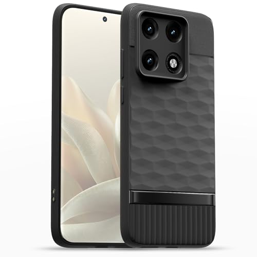 Image of Outlouders Back Cover for Motorola Moto Edge 70 Pro 5G | Full Camera Protection | TPU Soft Flexible Shockproof Bumper Case (Black)