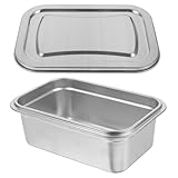 Pot à glace en acier inoxydable – facile à nettoyer après utilisation, suffisamment grand pour conserver votre glace artisanale et compatible avec le réfrigérateur, pot à glace réutilisable