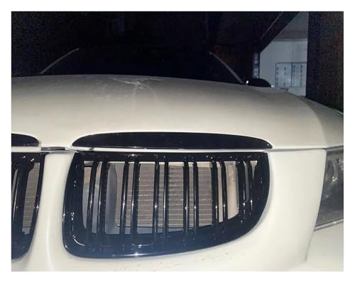 Calandre BMW Série 3 E90 E91 grille de radiateur avant double ligne argent - 4