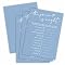 Who Knows The Bride Best Game Cards - 30 Pcs Blue Minimalist Bridal Shower Cards, 5x7 Inches - View #11
