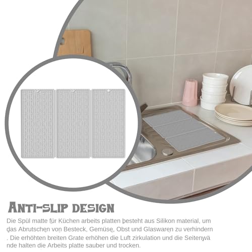 Alfombrilla de silicona protectora para encimeras que estabiliza cristalería y ollas 4