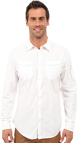 Calvin Klein Jeans Men's Garment Dyed Aviator Shirt