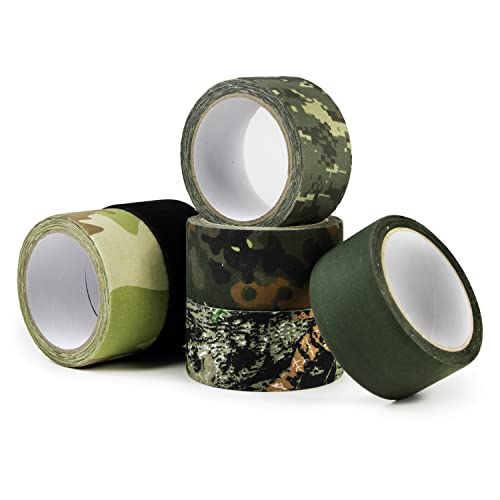 Image of 1 Roll Camo Tape No Residue, Camouflage Duct Stealth Tape, Waterproof Camo Cloth Tape 1.97 inch x32.8ft for Outdoor Hunting Camping