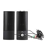El diseño de malla de hierro texturizado, con la carcasa de diseño aerodinámico, rechaza la forma de la superficie mediocre y el efecto de sonido es mejor.El altavoz se puede separar no solo libremente, sino también combinado para que su música favorita suene en cada esquina.